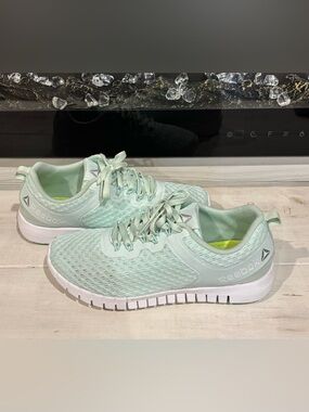 Reebok Women's Mint Green Breathable Athletic Sneakers